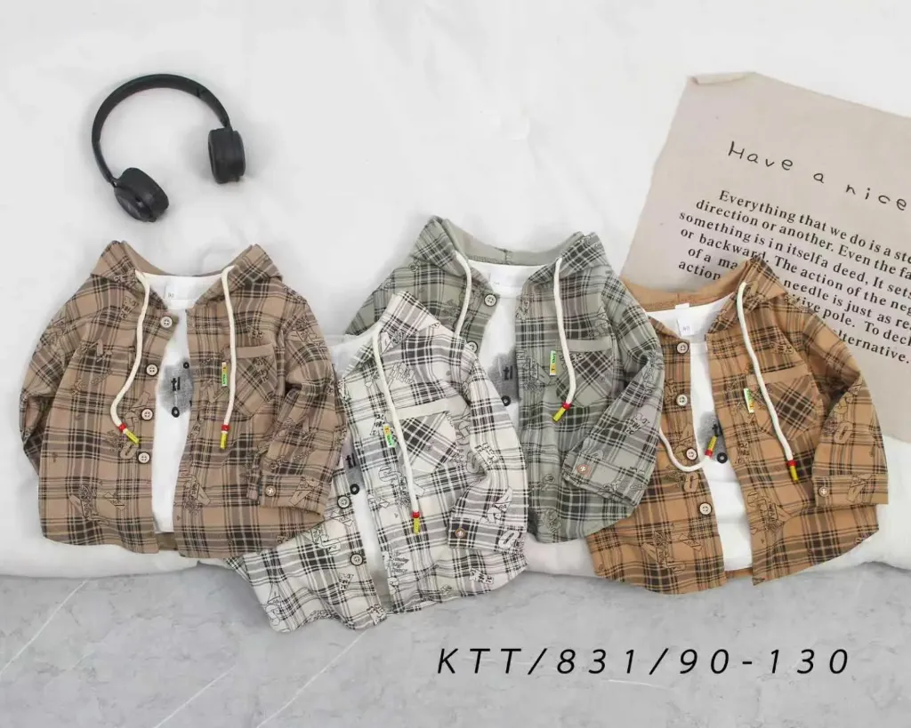 [250150831114] 满印AIS条纹连帽开衫 (米色)