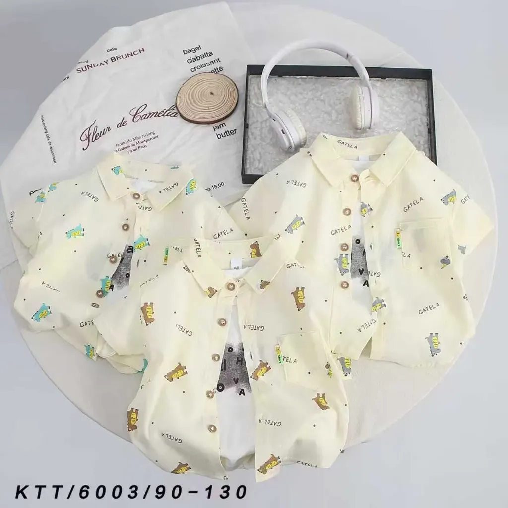 满印NO短袖衬衫