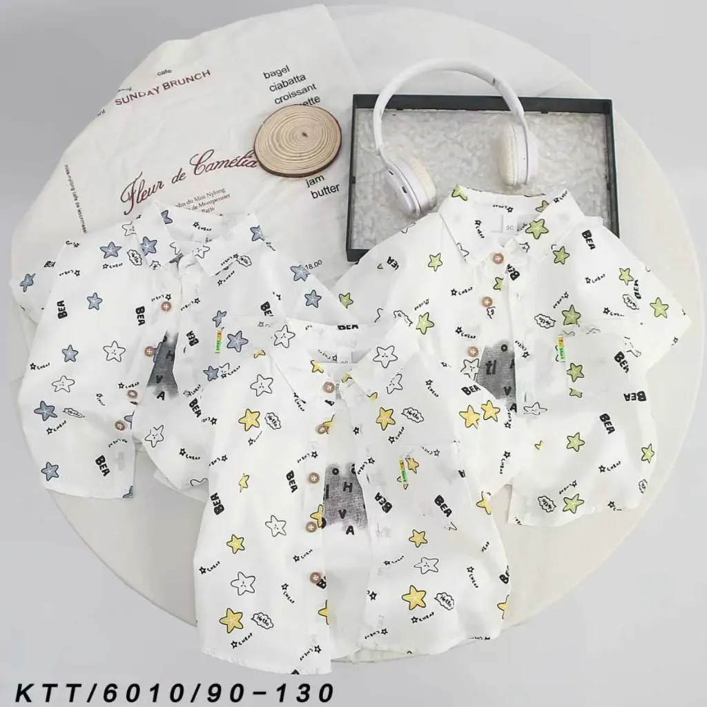 满印BEA海星短袖衬衫