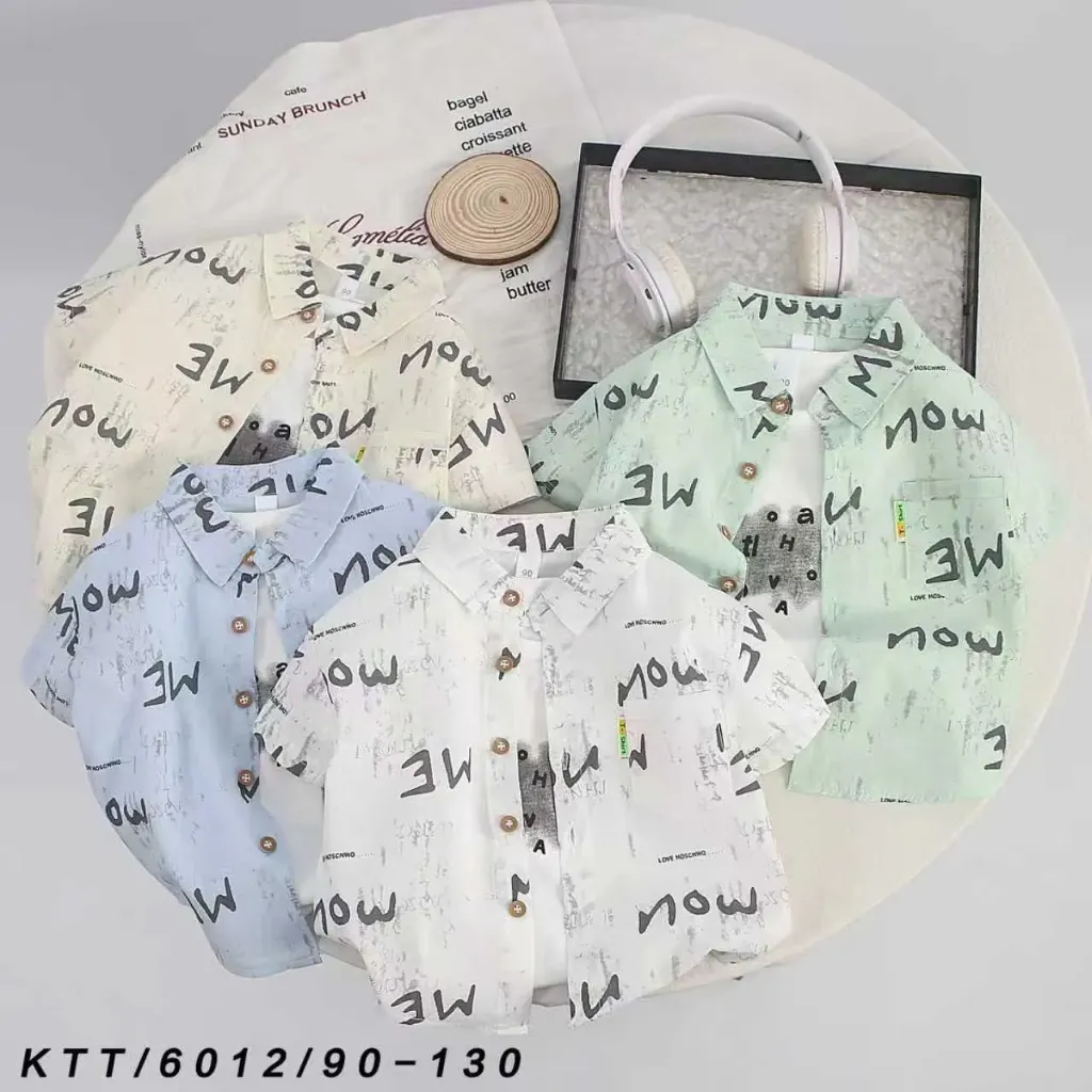 满印MEMOU短袖衬衫