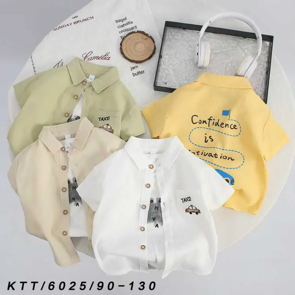 口袋TAXI短袖衬衫