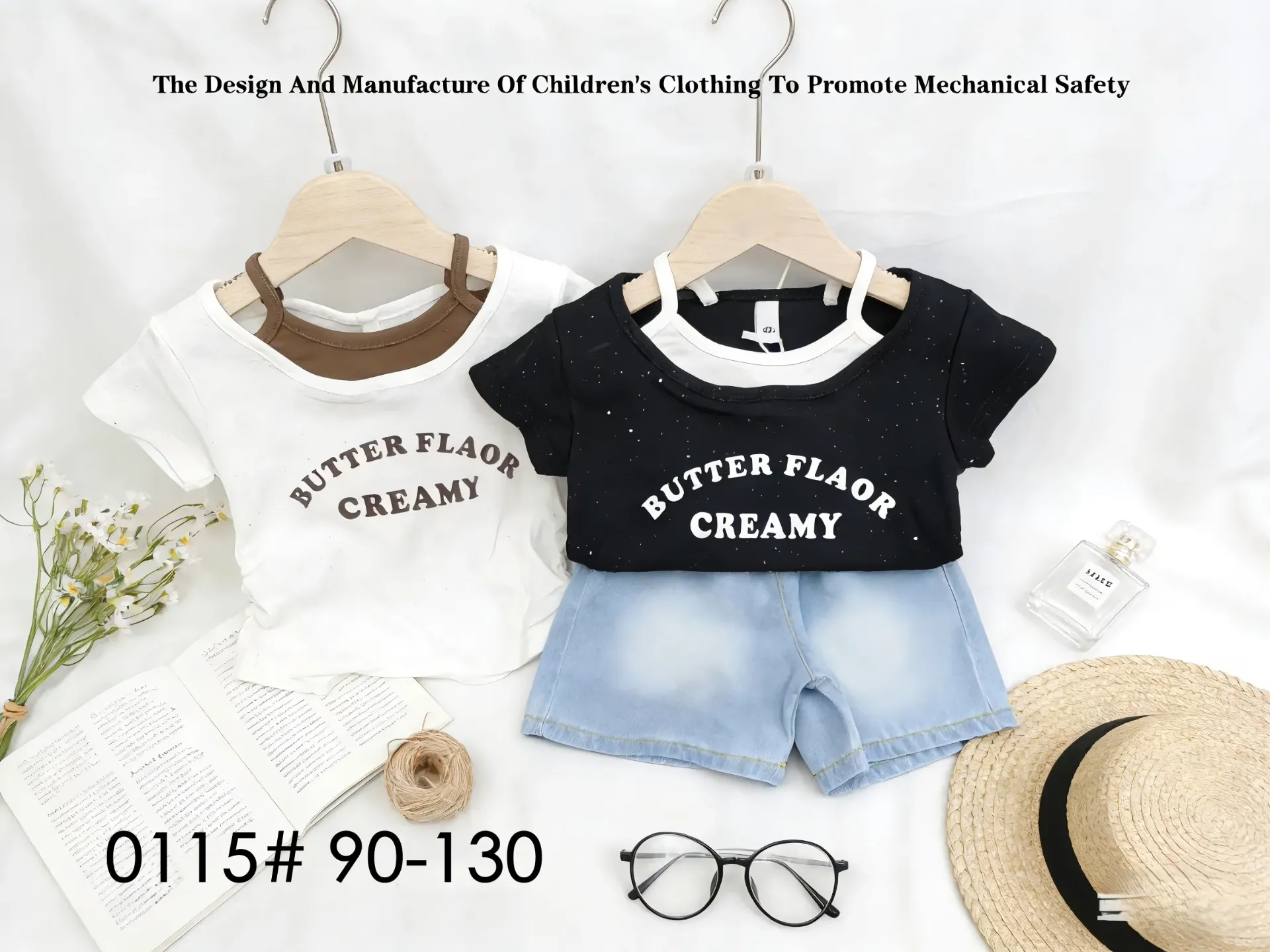 [250040115129] CREAMY短袖二件套 (白色)