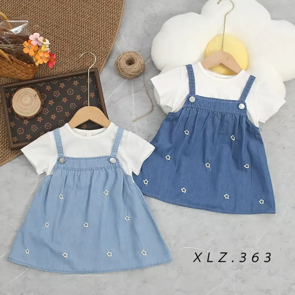 二扣星星牛仔裙