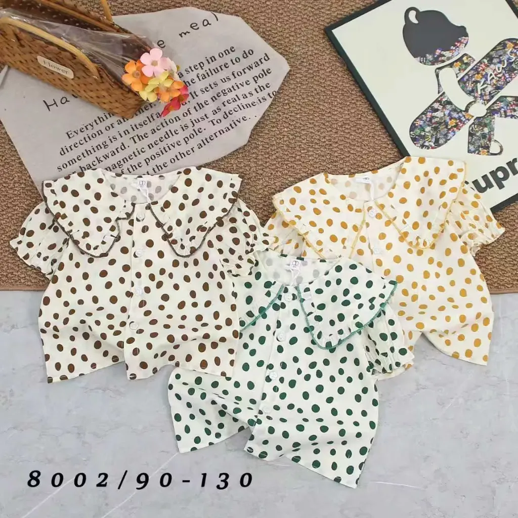 满印大圆点衬衫