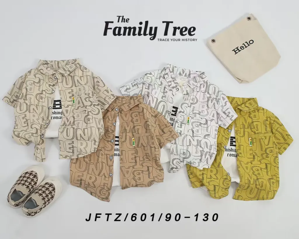 满印大字母衬衫