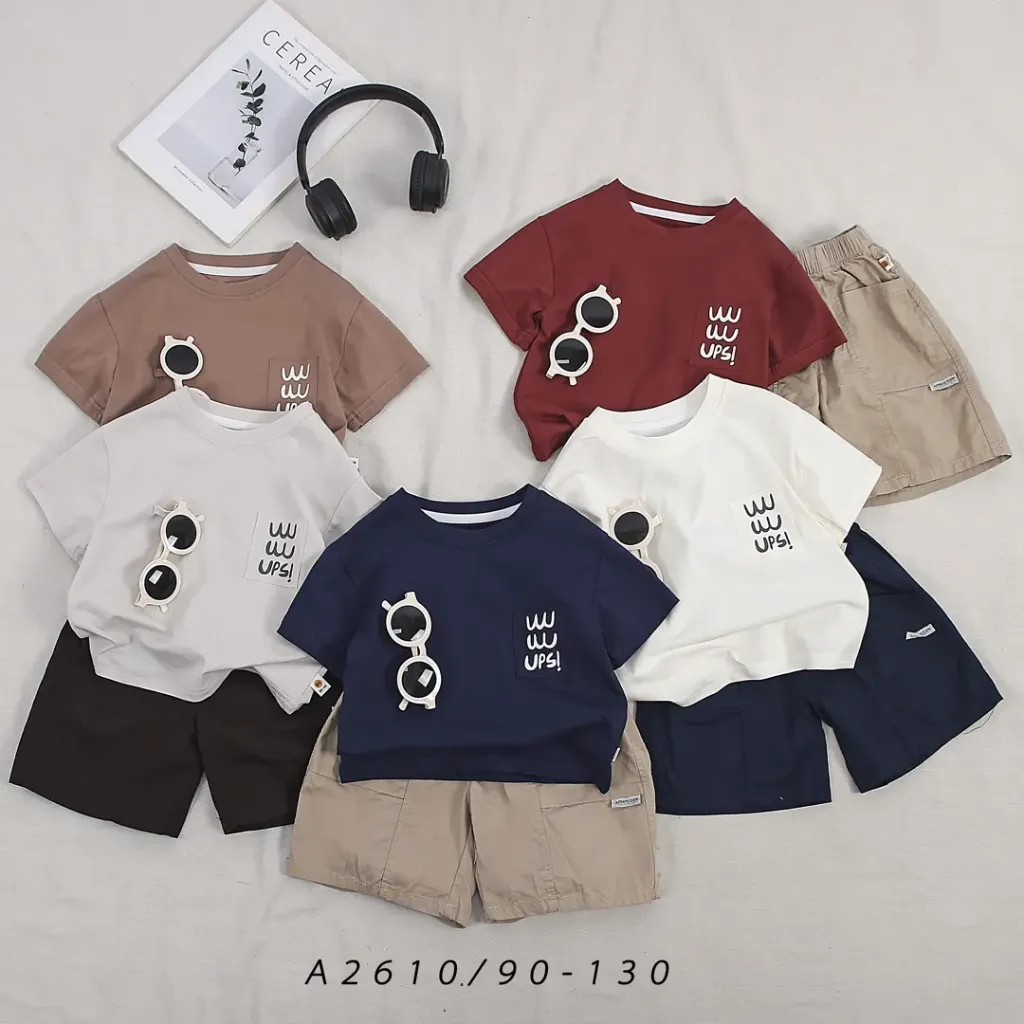 [260172610127] UPS!短袖二件套 (白色)