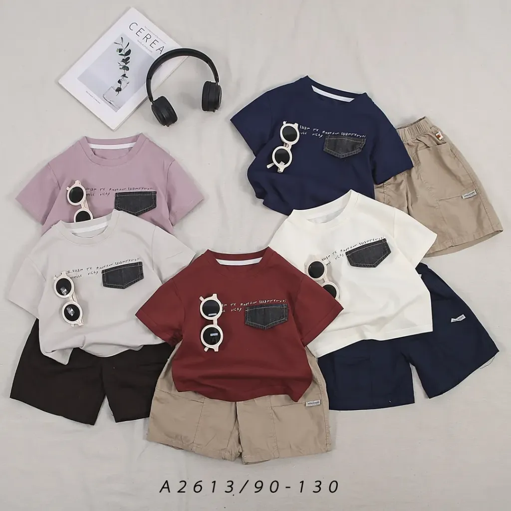 眼镜袋盖短袖二件套