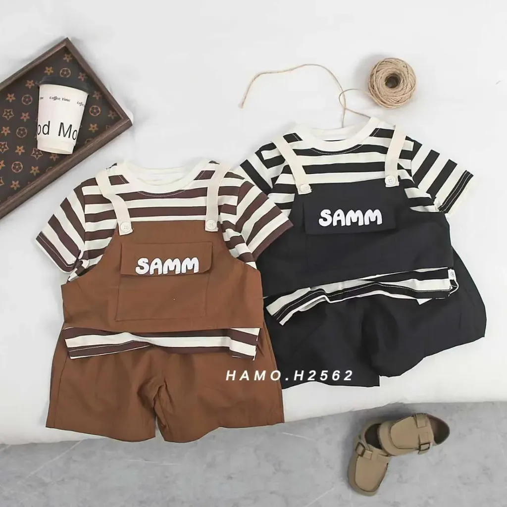 [250222562225] SAMM背带二件套 (黑色)