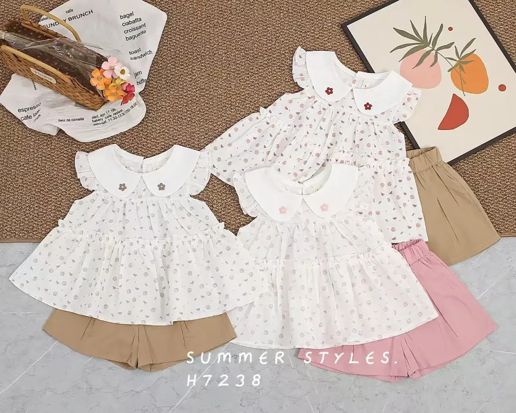 草莓蝴蝶结点裙子二件套