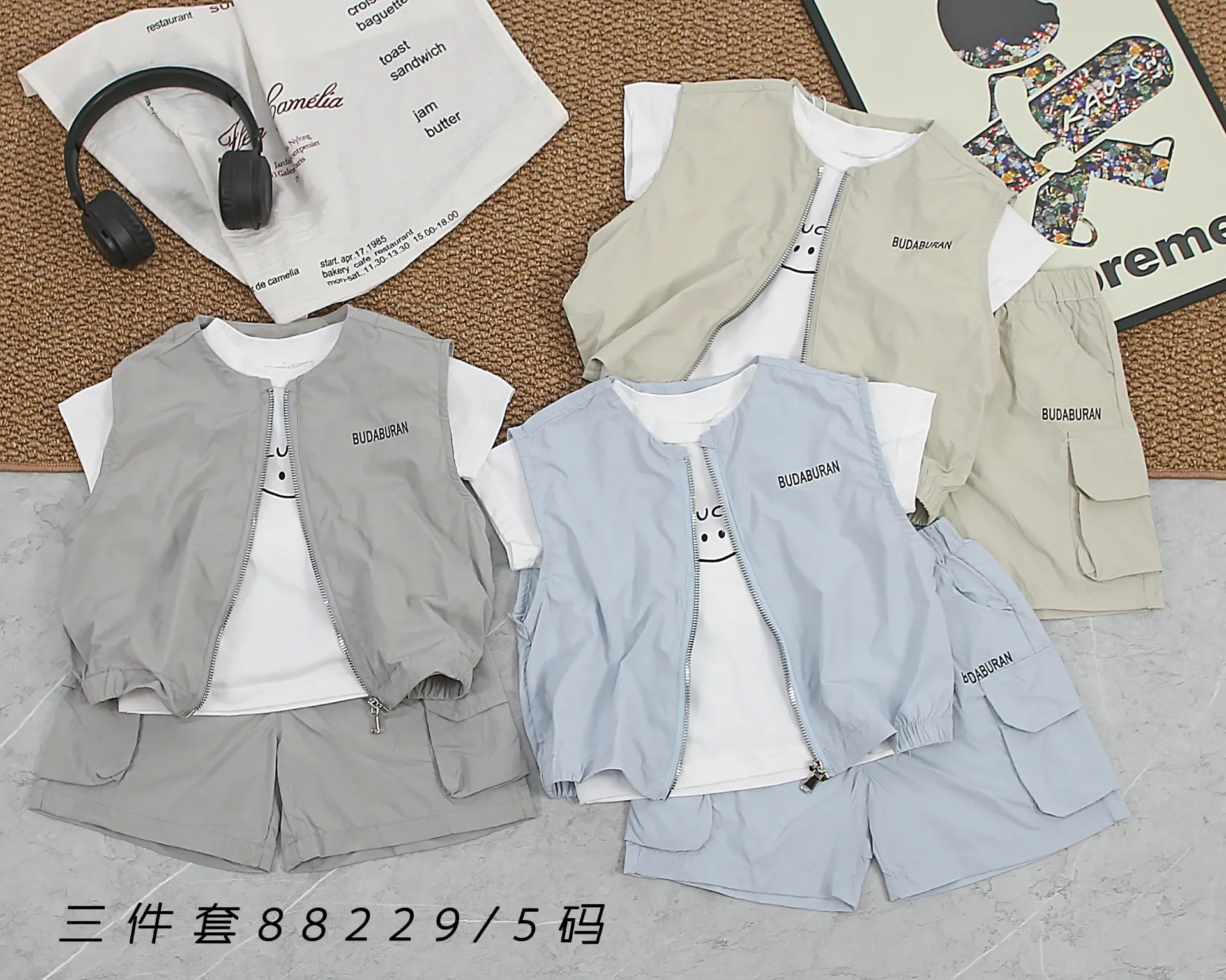 [250258229241] BUDABURAN马甲三件套 (紫色)