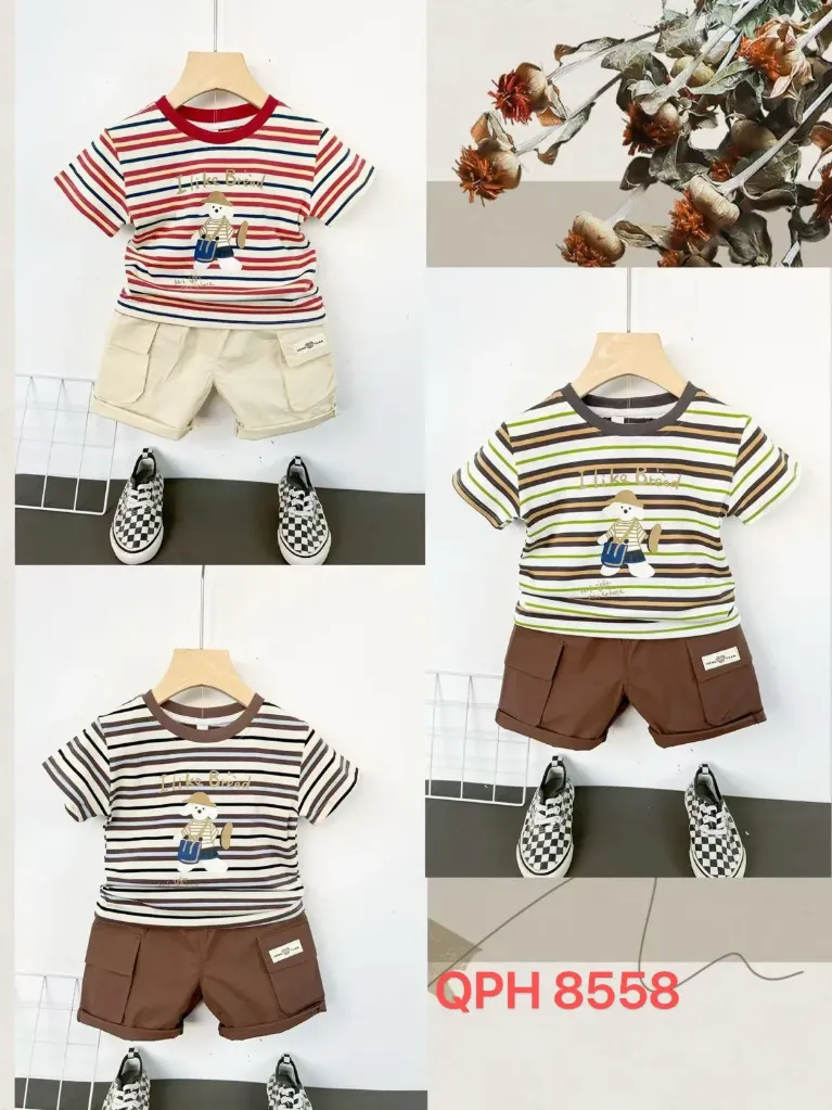 [250278558327] ILikeBread短袖二件套 (红色)