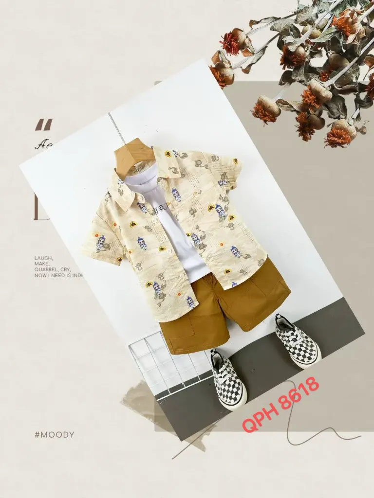 [250278618237] 腾云三太子短袖衬衫三件套