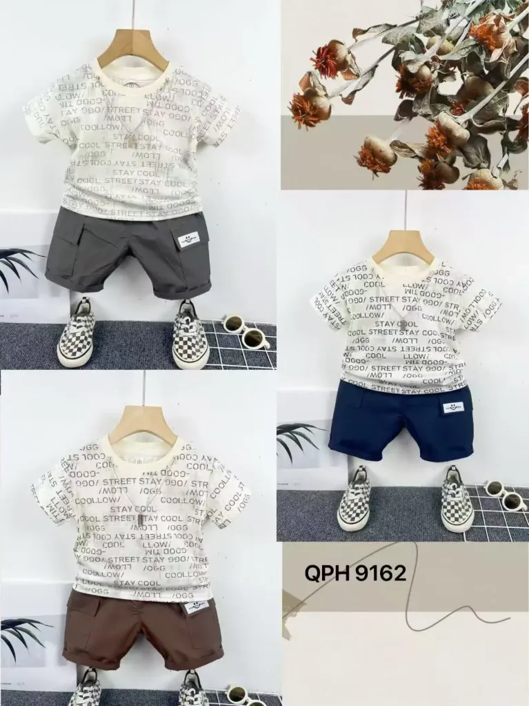 满印STAYCOOL短袖二件套