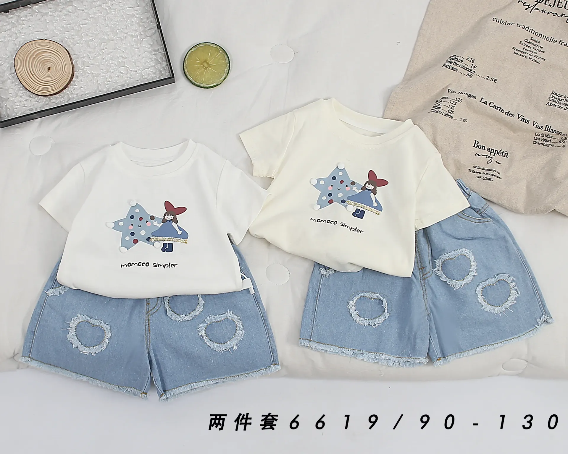 momocoSimpler短袖二件套