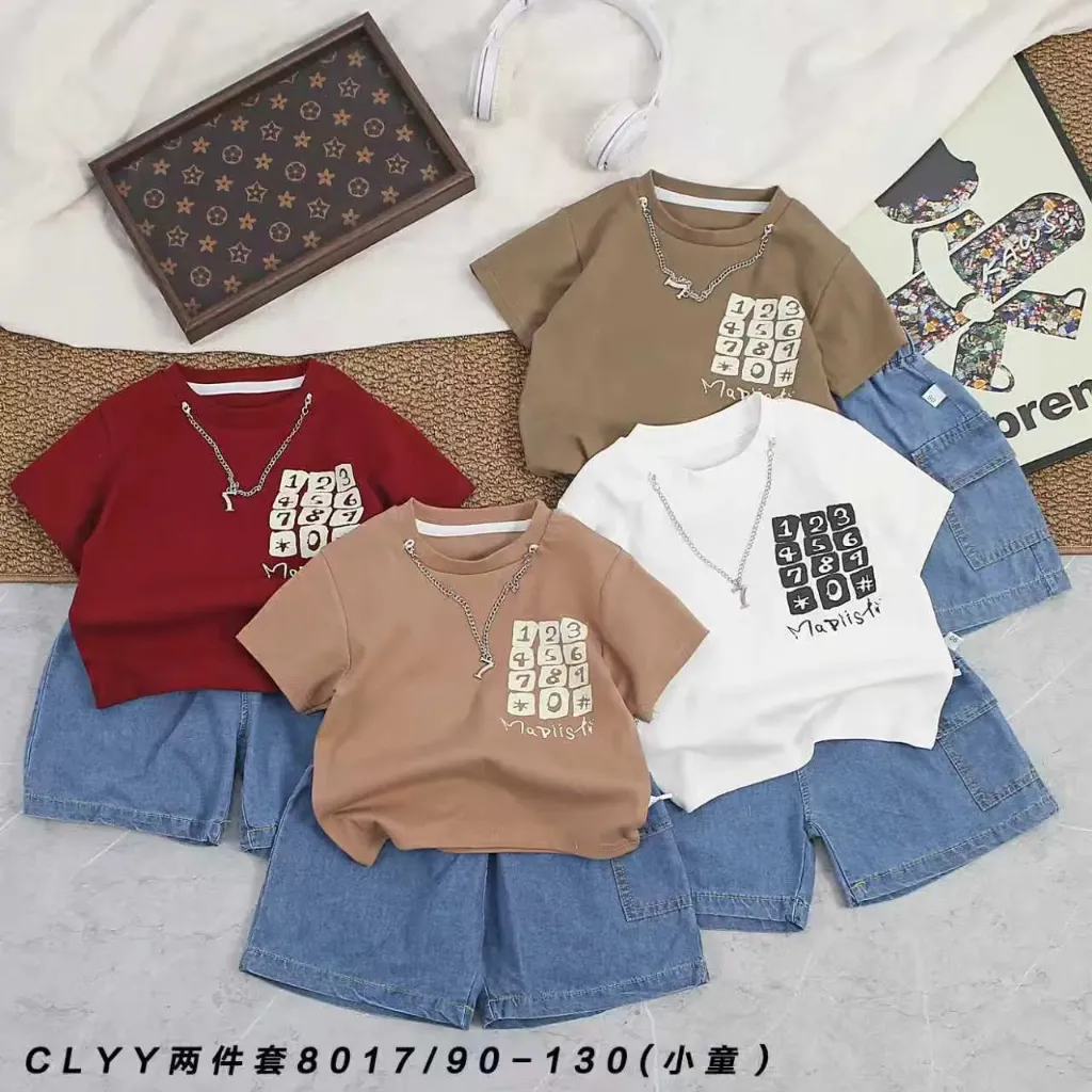 [250308017124] 123456789*#短袖二件套 (白色)