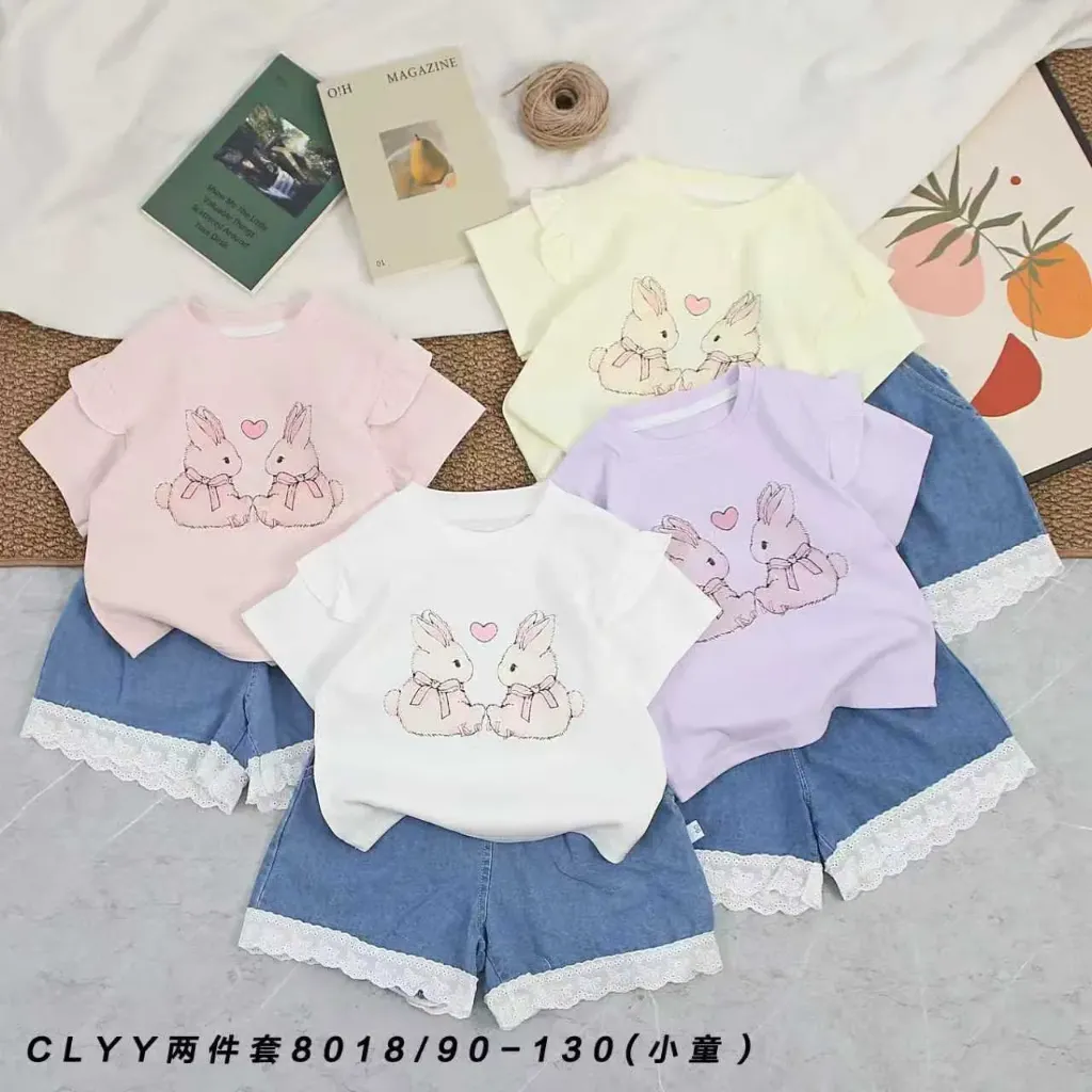 二兔子短袖二件套