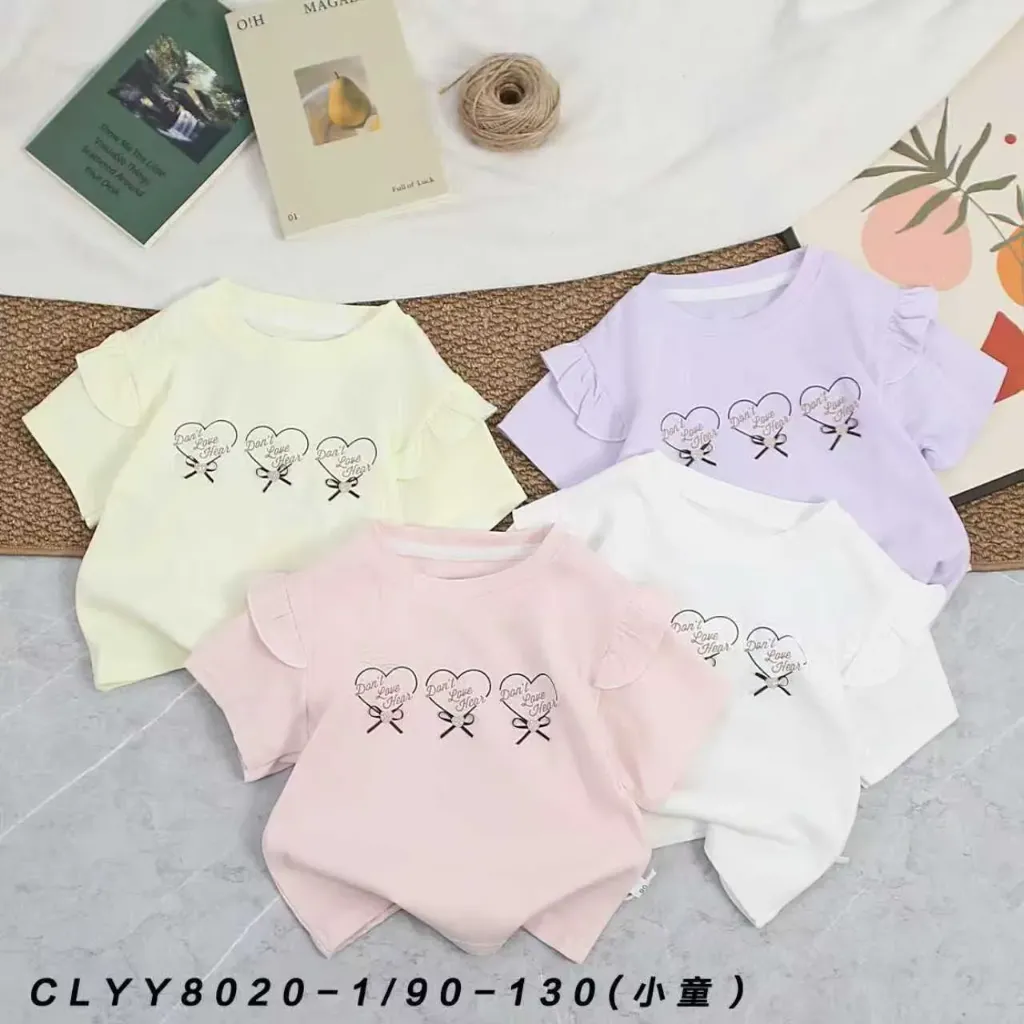 三爱心蝴蝶结短袖