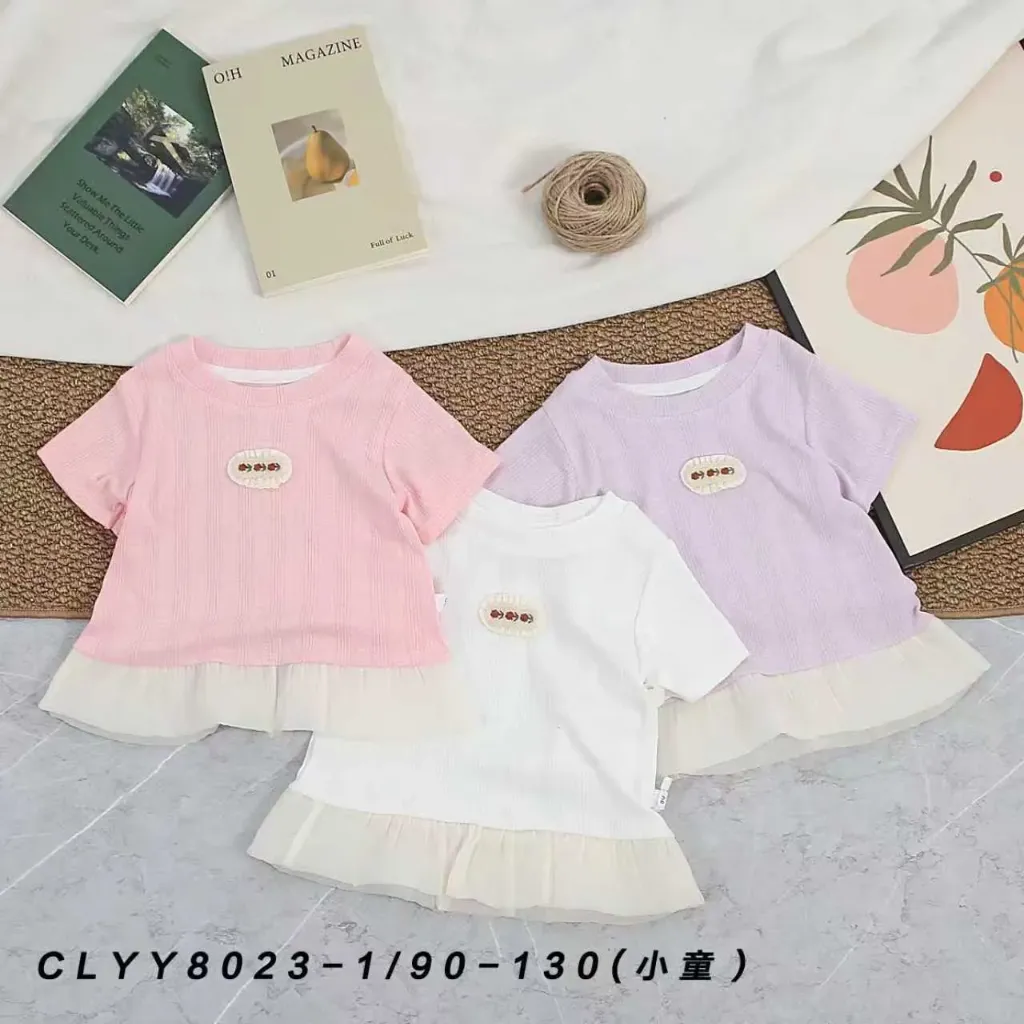 三花标竖纹布短袖