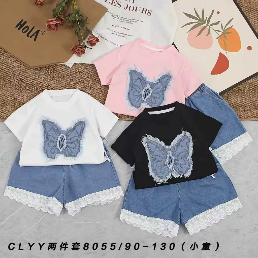 大蝴蝶短袖二件套