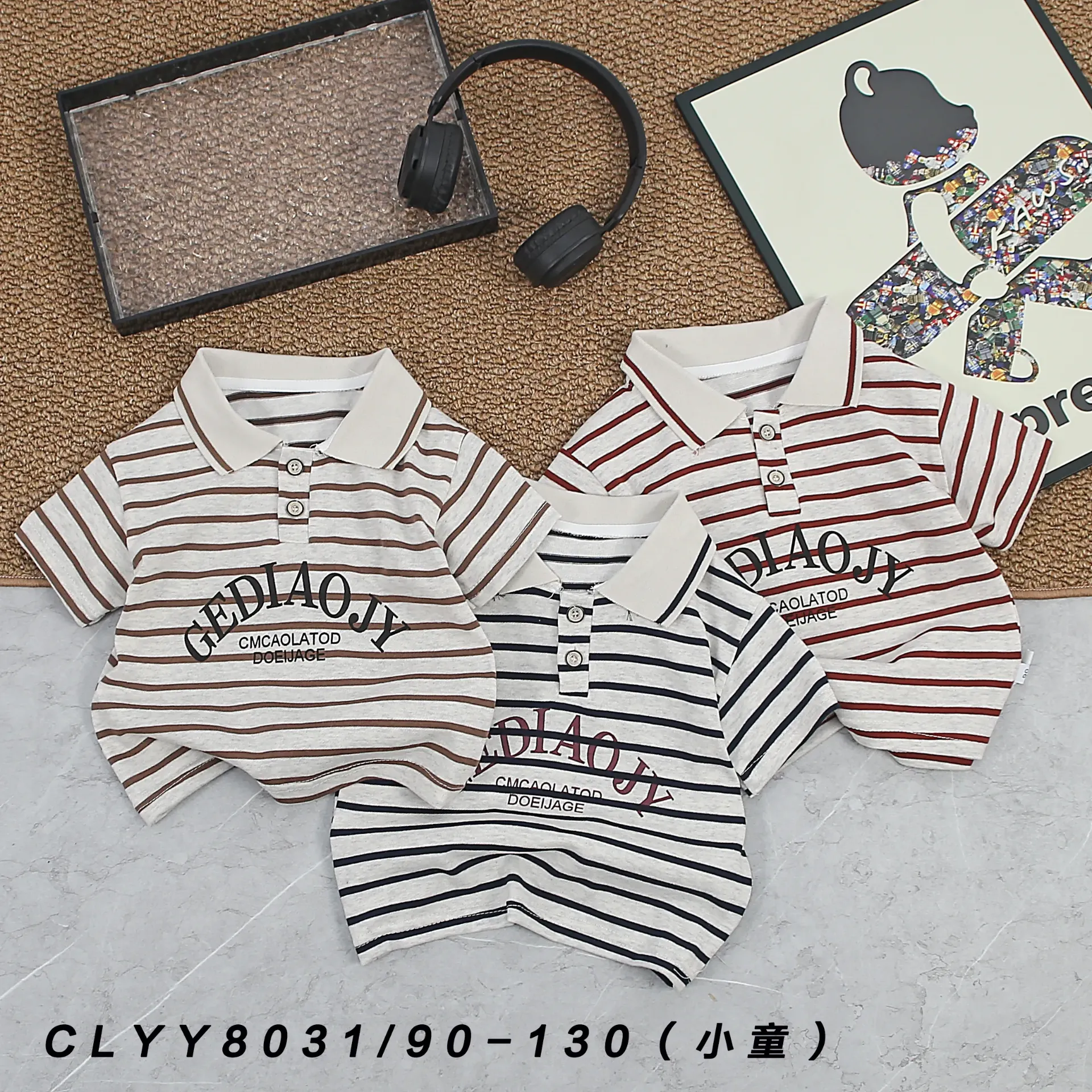 [250308031214] GEDIAOJY短袖polo衫 (红色)