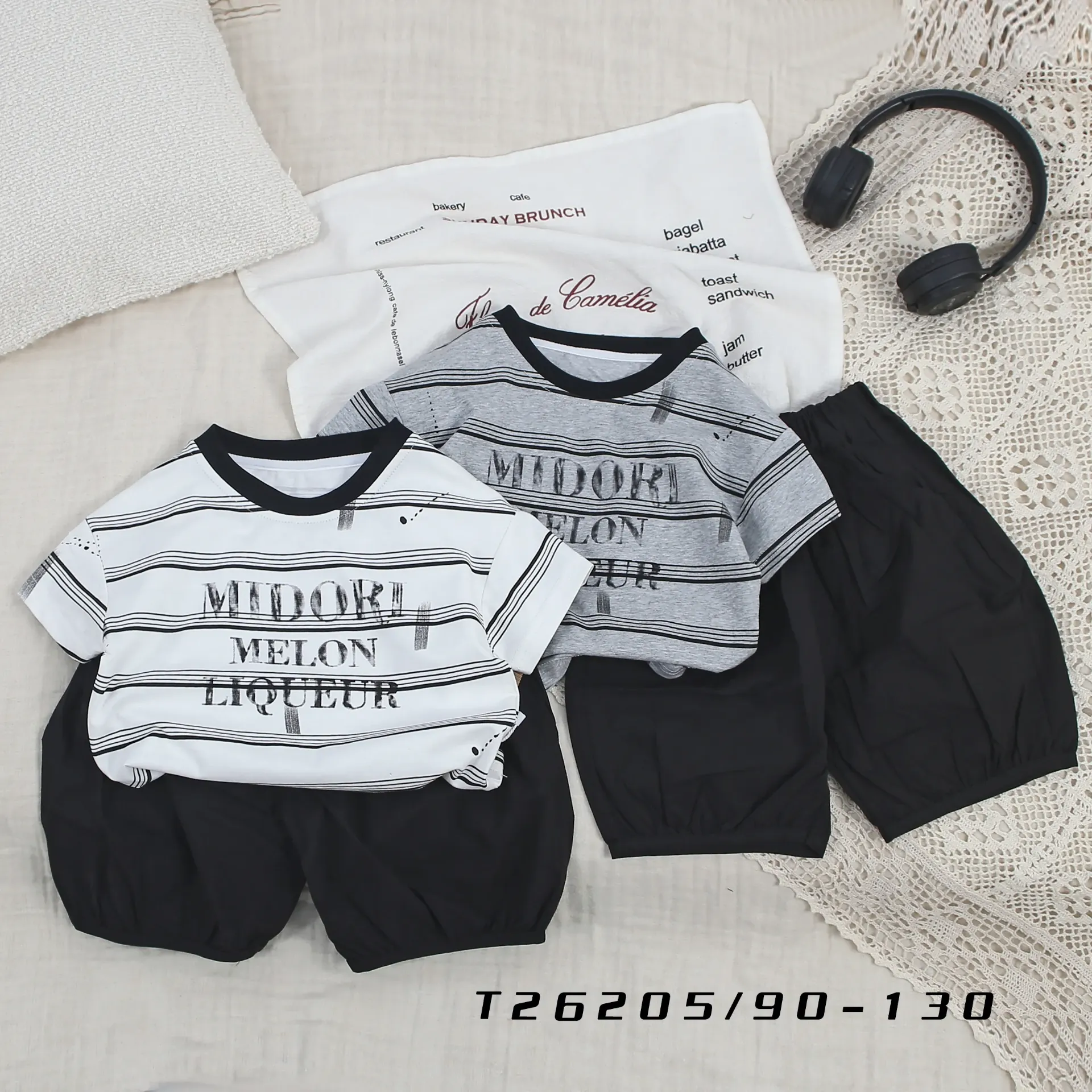 [250326205130] MIDORI短袖二件套 (白色)