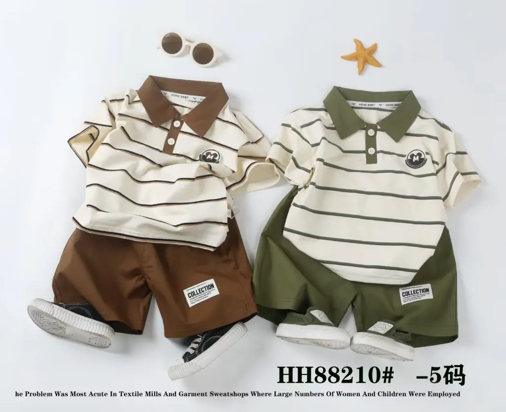 m圆标短袖polo衫二件套