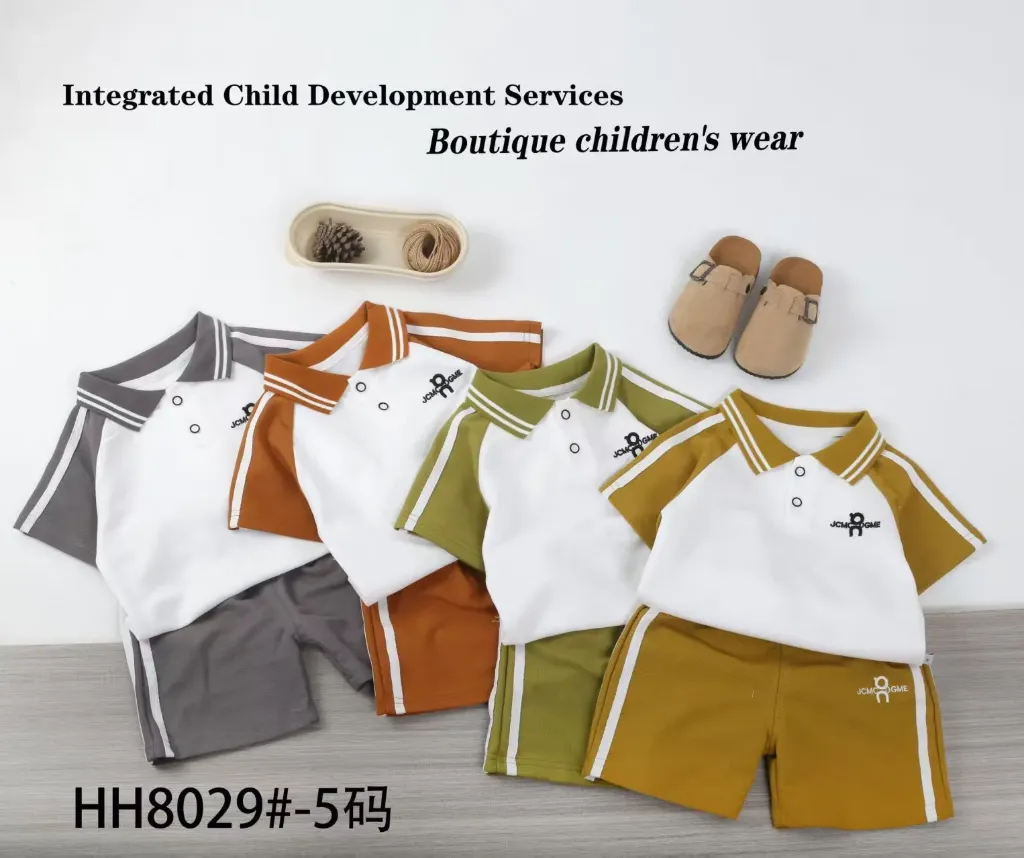 qc短袖polo衫二件套