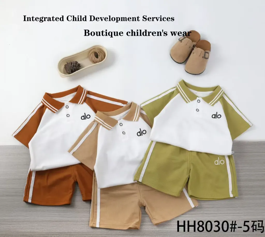 alo短袖polo衫二件套