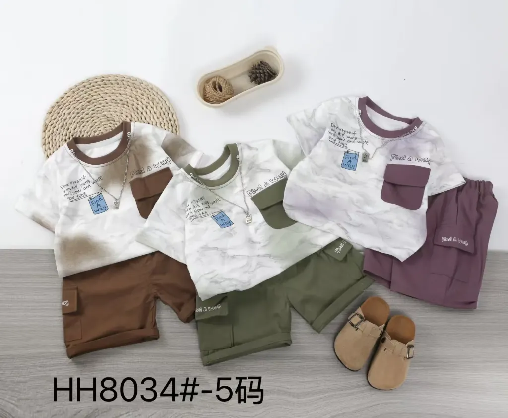 口袋上FindAWay短袖二件套