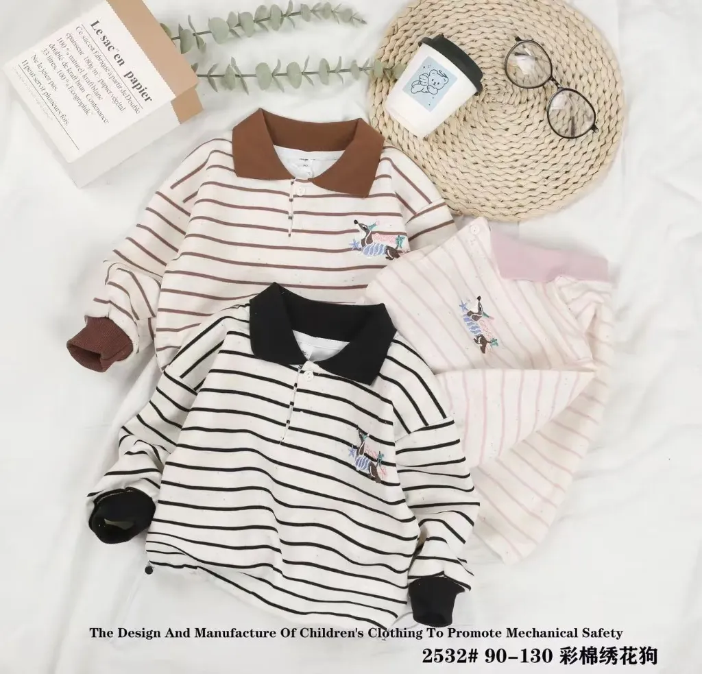 绣香肠狗翻领衫