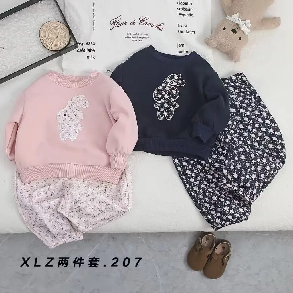 绣花兔子二件套