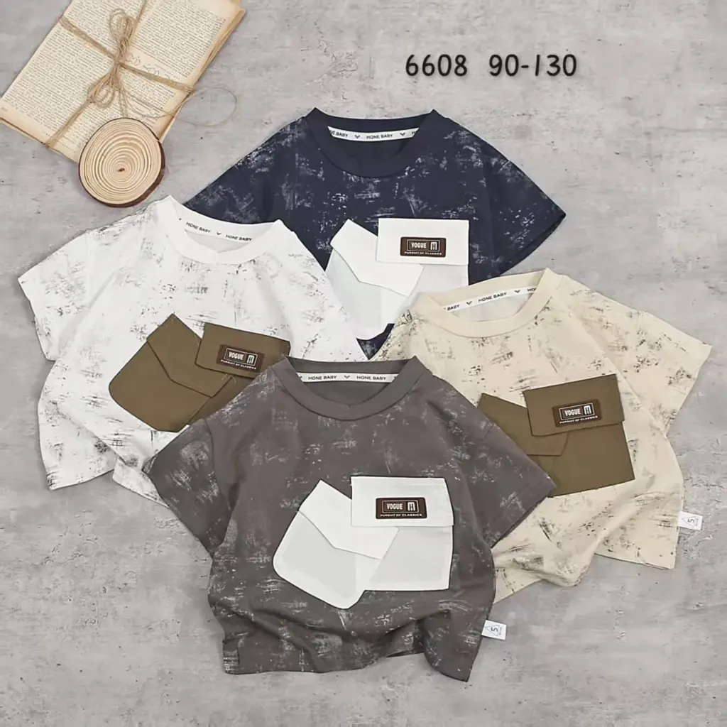 [250056608110] VOGUE二叠口袋短袖 (白色)