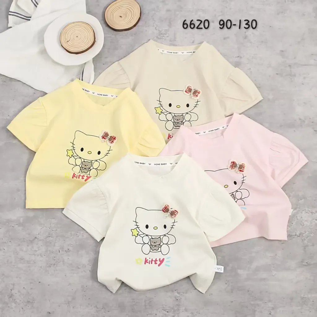 [250056620111] kitty短袖 (米色)