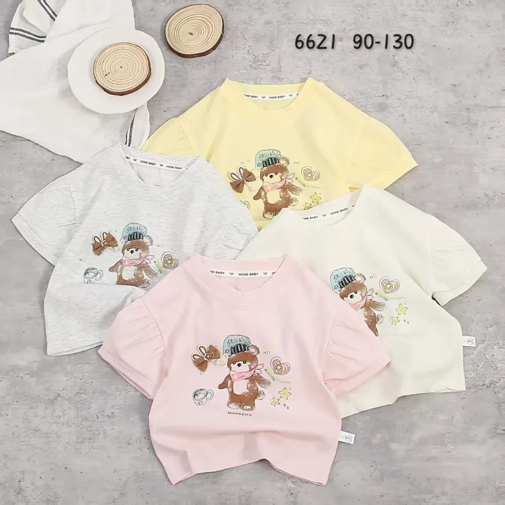 四星帽小熊短袖