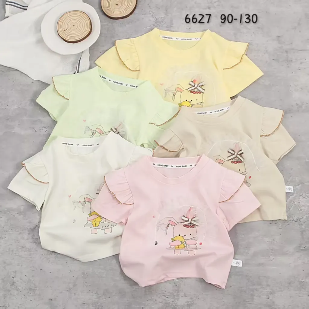 花边蝴蝶结兔短袖