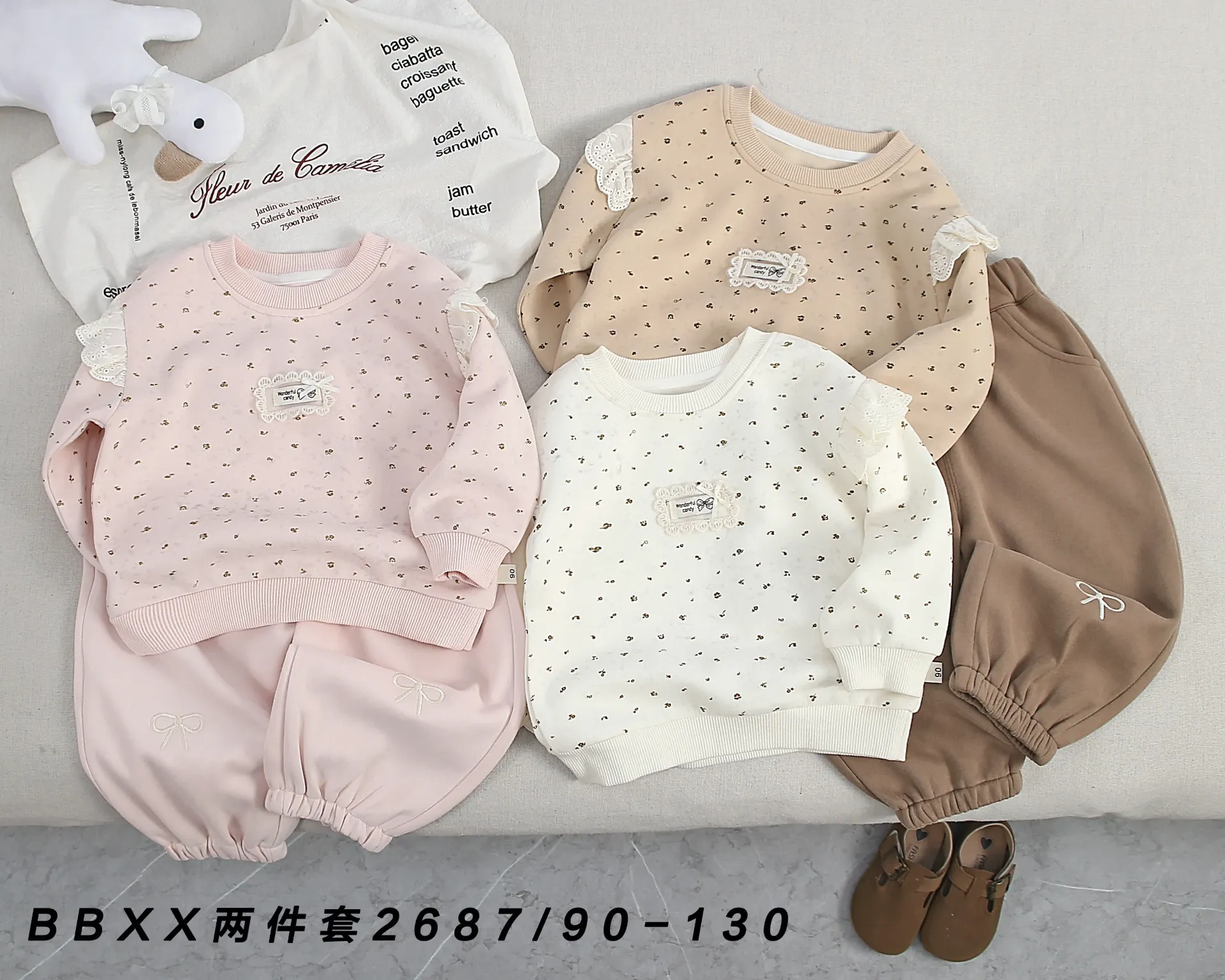 wanderful蝴蝶结标二件套