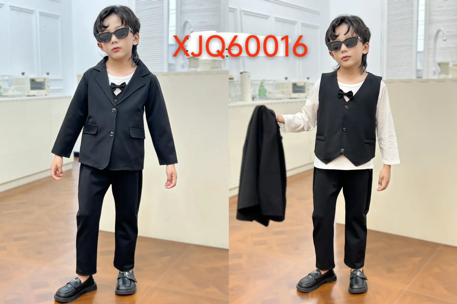 [250110016154] 二扣二口袋西装四件套