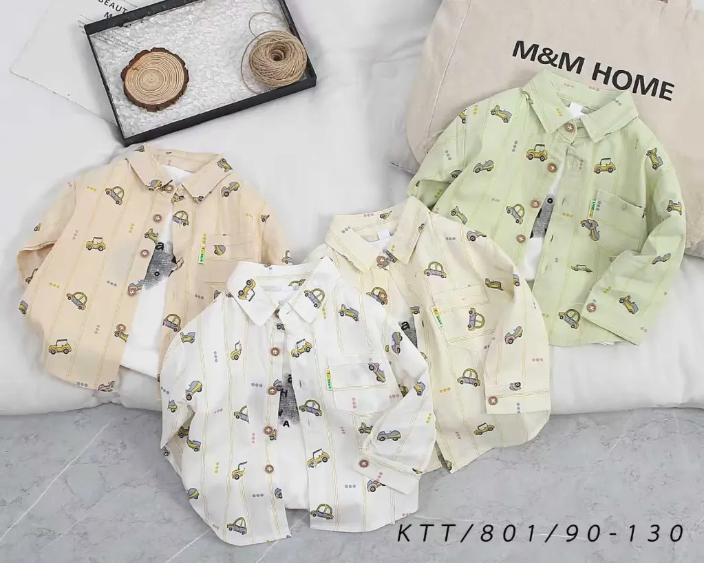 满印小汽车衬衫