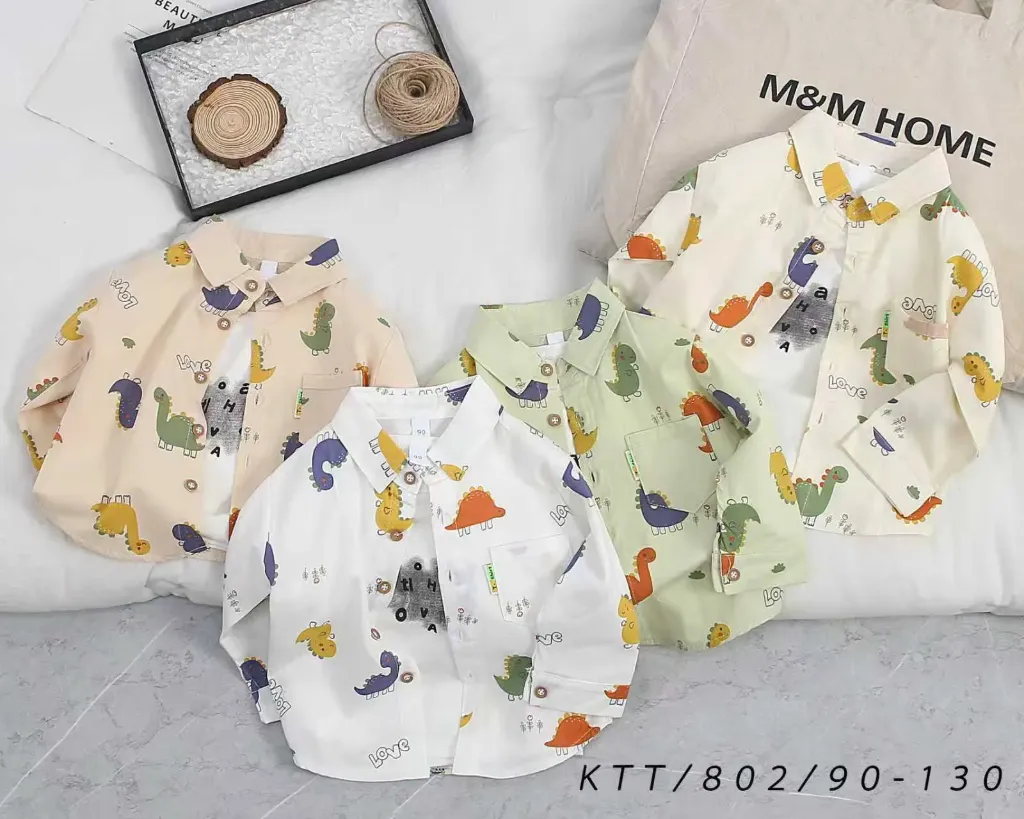 满印恐龙衬衫