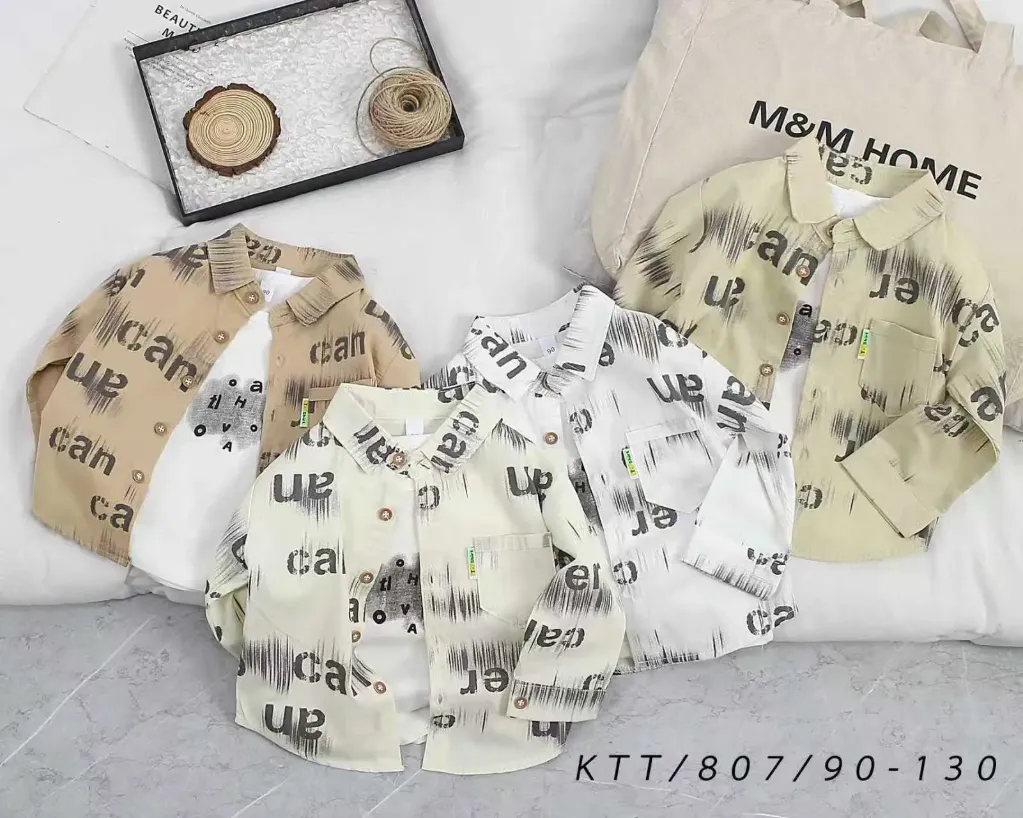 [250150807114] 满印can衬衫 (白色)